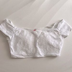 Victoria Secret White Swim Top